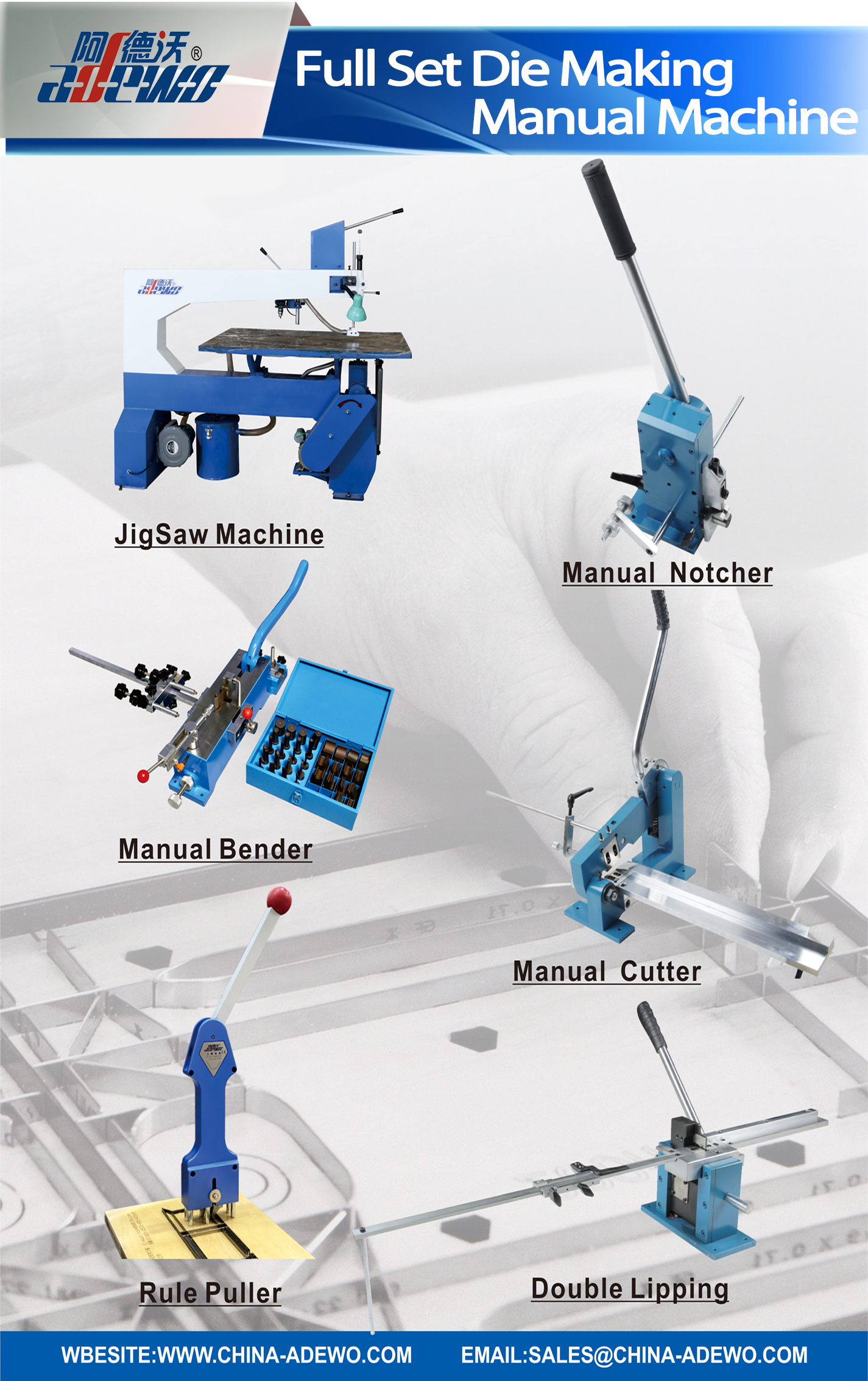 Set penuh die membuat mesin manual